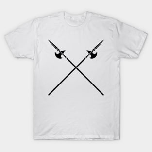 Crossed Halberds (Black) T-Shirt